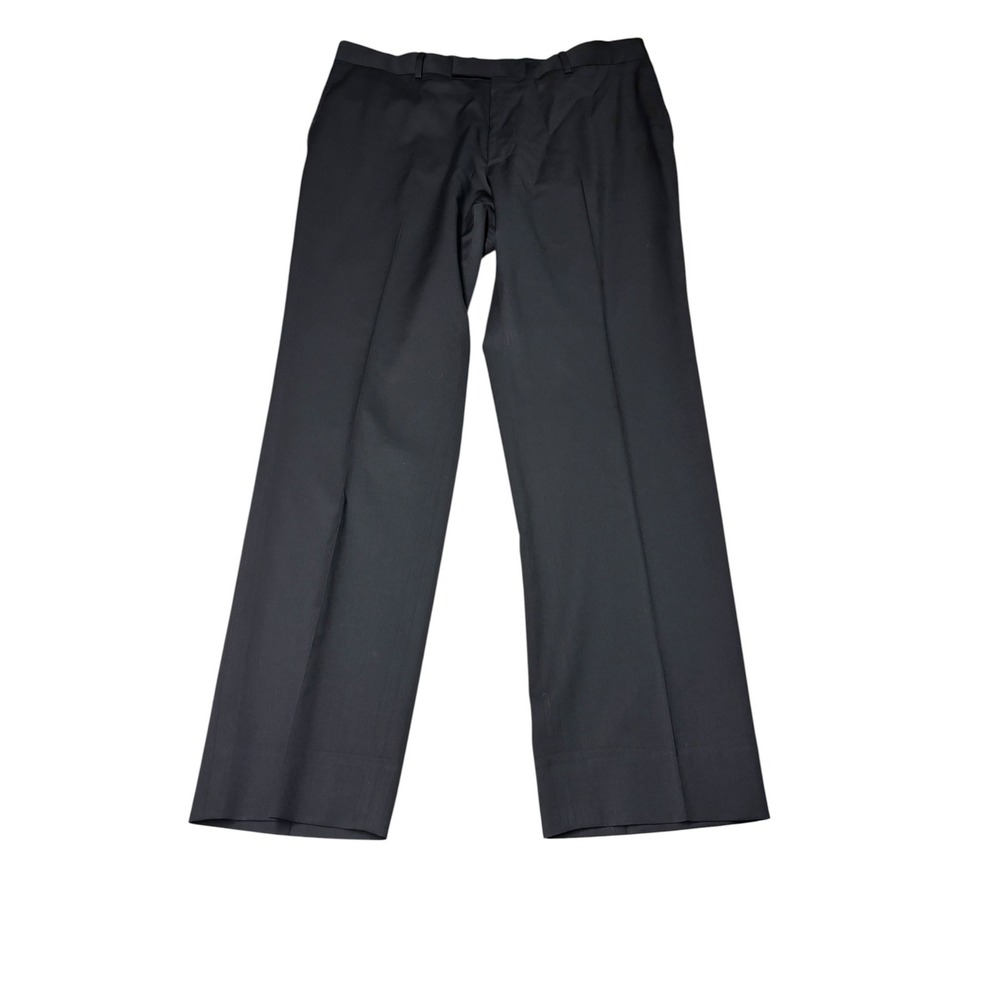 Hugo Boss Pasolini Movie Black Virgin Wool Dress Pants Mens 44L 38X32 US 106 DE